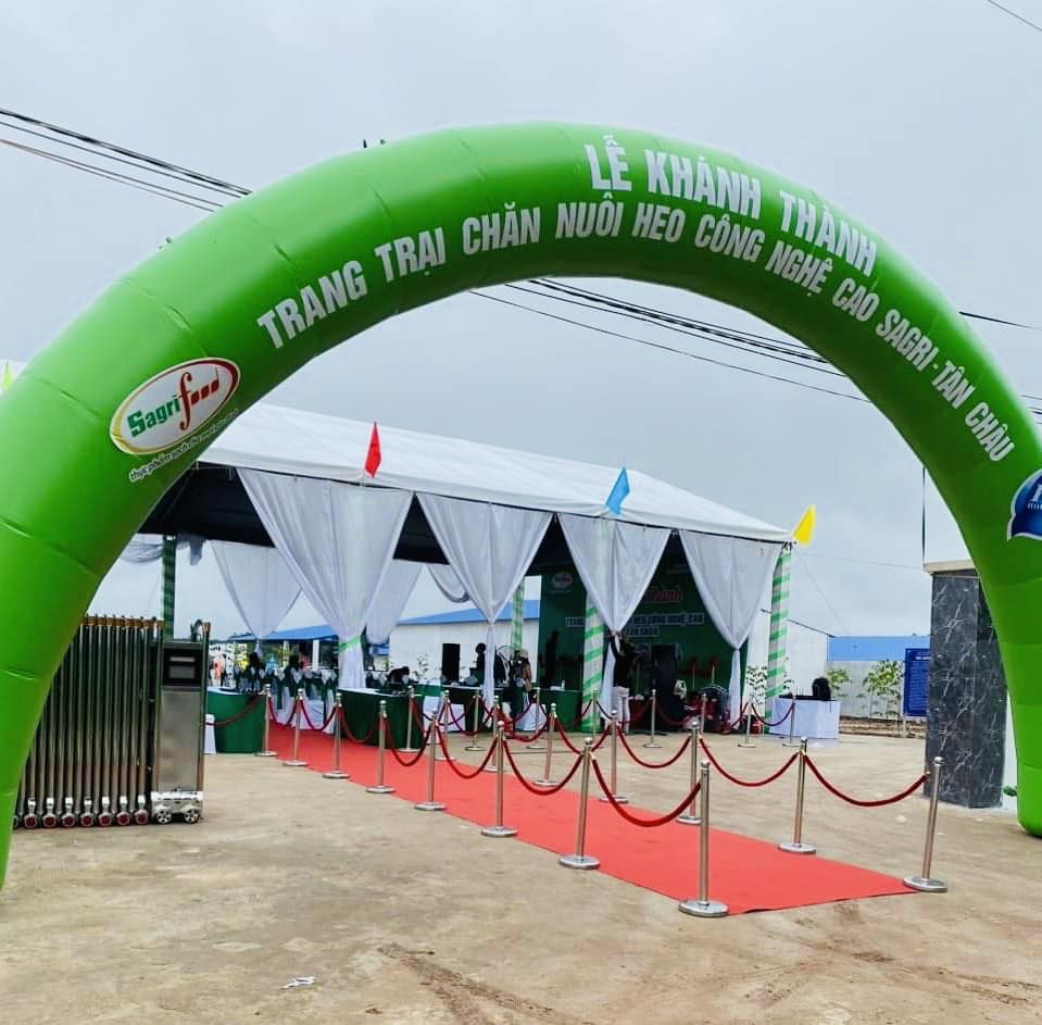 Lễ khánh thành Trang trại chăn nuôi heo công nghệ cao SAGRI - Tân Châu