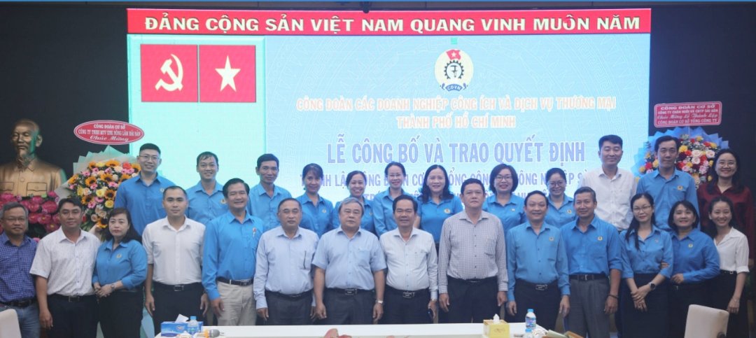 Lễ công bố Quyết định thành lập Công đoàn cơ sở Tổng Công ty Nông nghiệp Sài Gòn - TNHH Một thành viên
