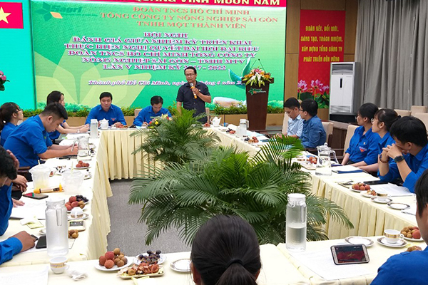 Hội nghị đánh giá giữa nhiệm kỳ triển khai thực hiện Nghị quyết Đại hội đại biểu Đoàn TNCS Hồ Chí Minh Tổng Công ty Nông nghiệp Sài Gòn - TNHH Một thành viên lần thứ V, nhiệm kỳ 2017-2022